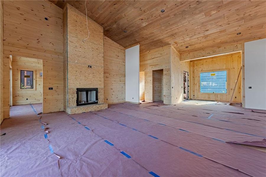 In-progress construction of a new home in , Blue Ridge, GA (Image 9).