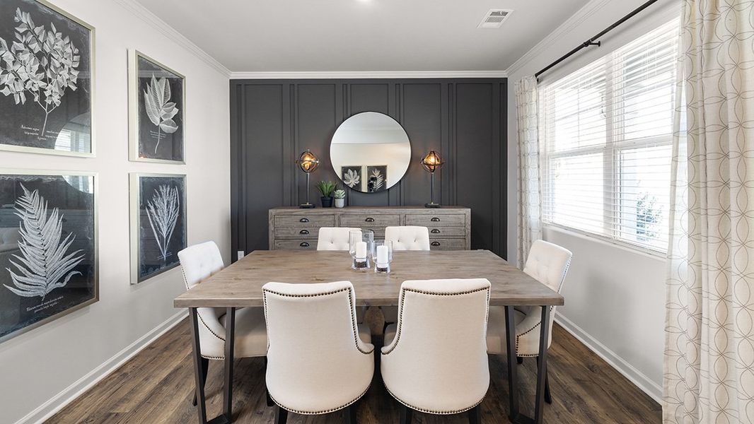 Representative furnished interior of a home built from the GALEN by D.R. Horton in Palisades, Dallas (Image 25).