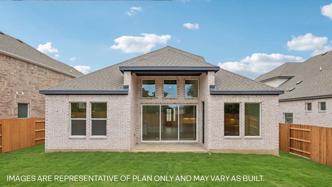 Representative exterior details of a home built from the The Ingram by D.R. Horton in The Enclave at Bar W Ranch, Leander (Image 4).