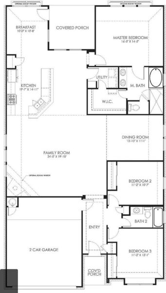 2D floor plan layout of this home in Crosby Farms, Crosby, TX (Image 2). 2D floor plan layout of this home in Crosby Farms, Crosby, TX (Image 2).