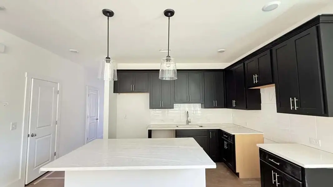 Kitchen featuring Industrial Collection Finishes Construction Progress