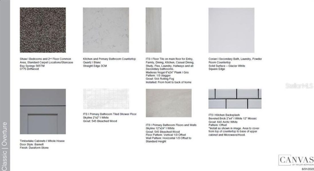 Sample of building materials used in homes in Hammock at Two Rivers, Zephyrhills (Image 35).