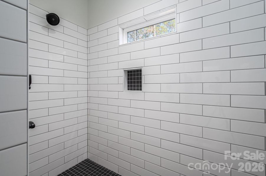 Primary walk-in shower