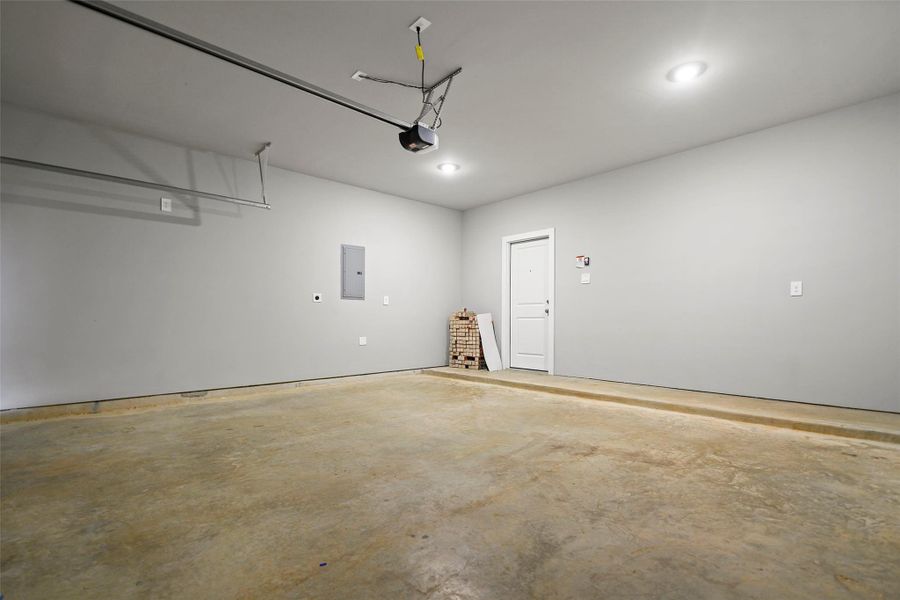 Two car garage.