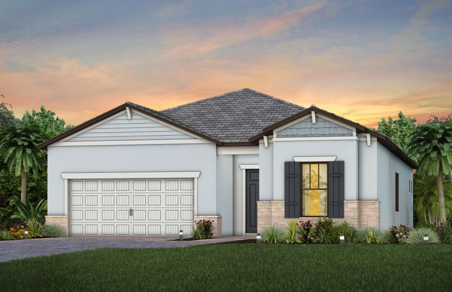 Exterior C2 with stone