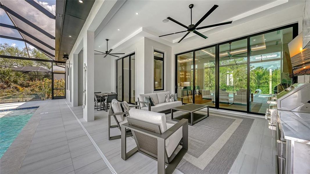 Exterior details and patio area of a home in , Sarasota (Image 26).