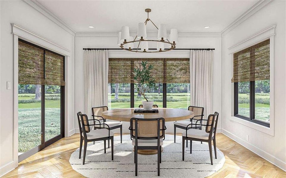 Furnished interior view inside a new home in , Cumming (Image 10). Furnished interior view inside a new home in , Cumming (Image 10).