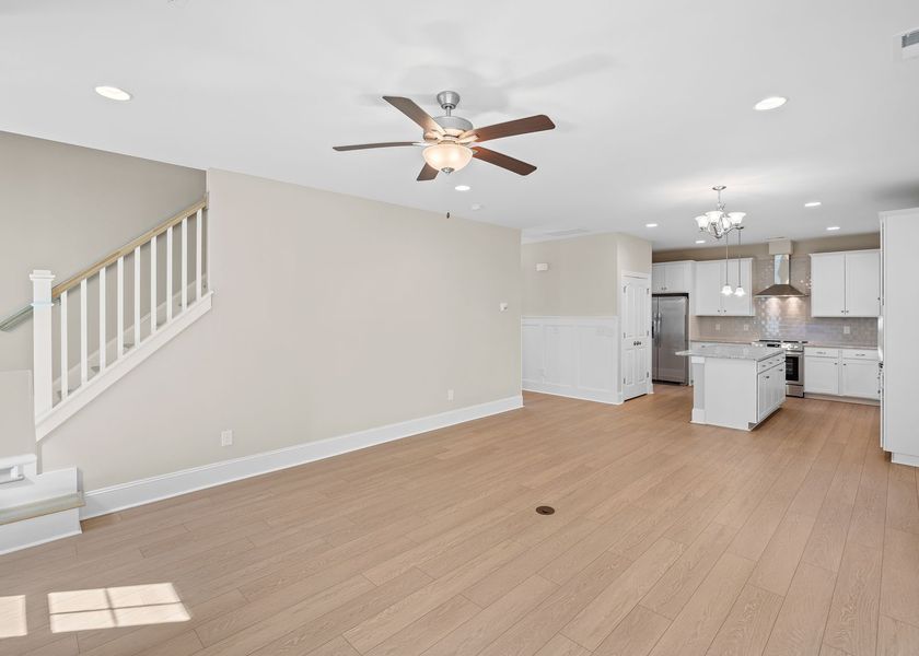 Spacious, unfurnished interior of a new home in Carolina Creek, Hampstead (Image 26).
