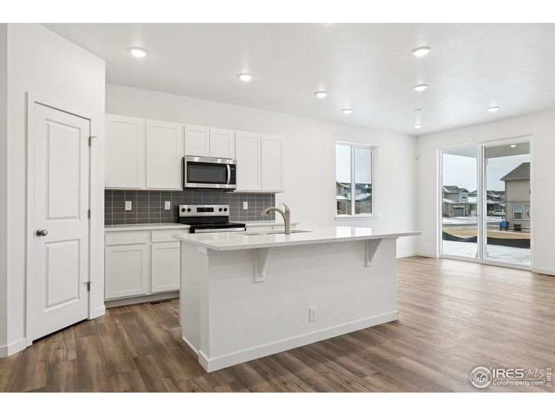 Furnished interior view inside a new home in The Overlook at Johnstown Farms, Johnstown (Image 8).