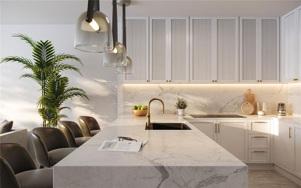 Furnished interior view inside a new home in , Tampa (Image 16).