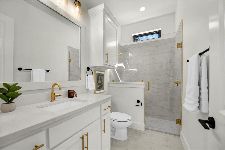 Furnished interior view inside a new home in , Aledo (Image 17).
