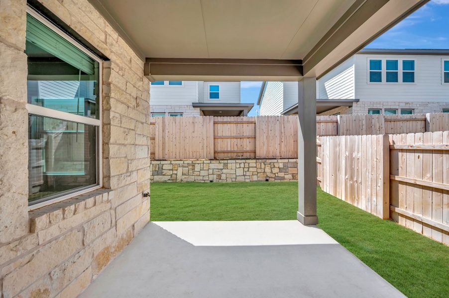 Exterior details and patio area of a home in Park Central, Georgetown (Image 26). Exterior details and patio area of a home in Park Central, Georgetown (Image 26).