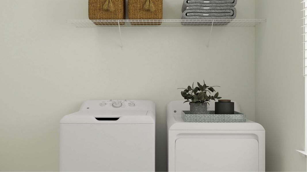 Argent laundry room