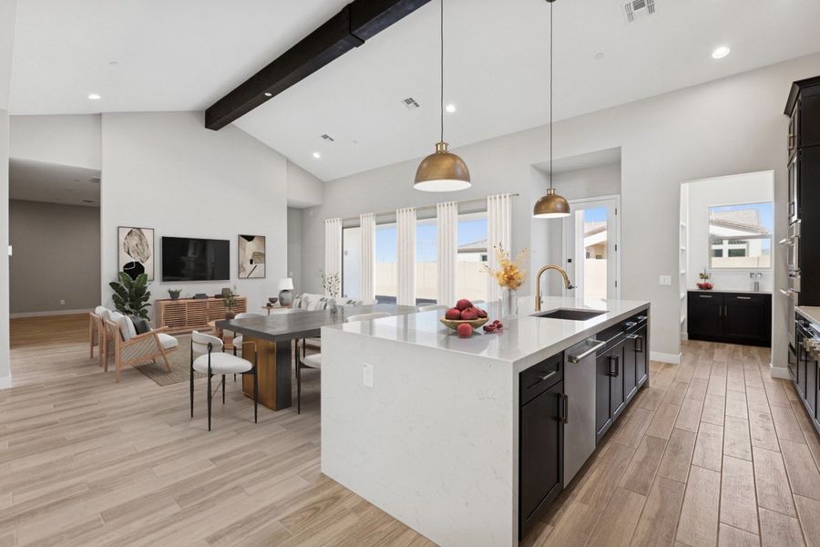 Furnished interior view inside a new home in Suelo at Legado West, Queen Creek (Image 6).