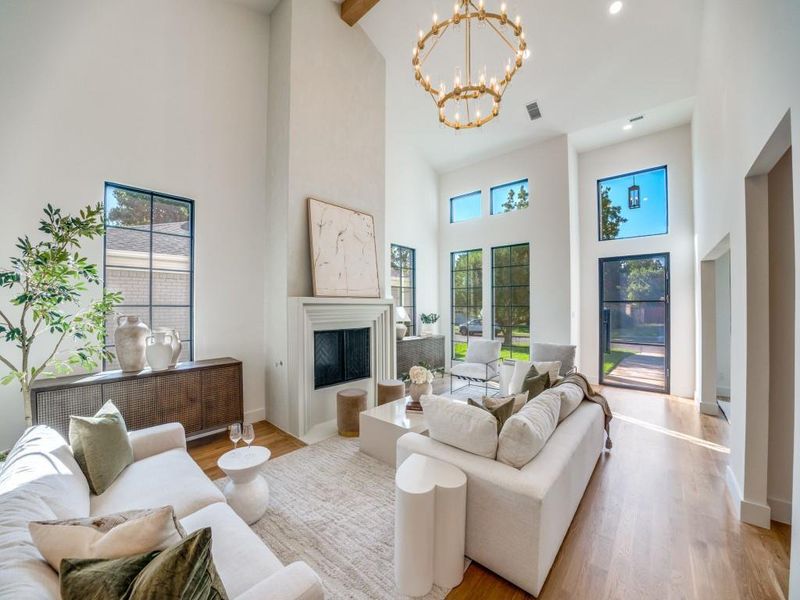 Furnished interior view inside a new home in , Dallas (Image 3).