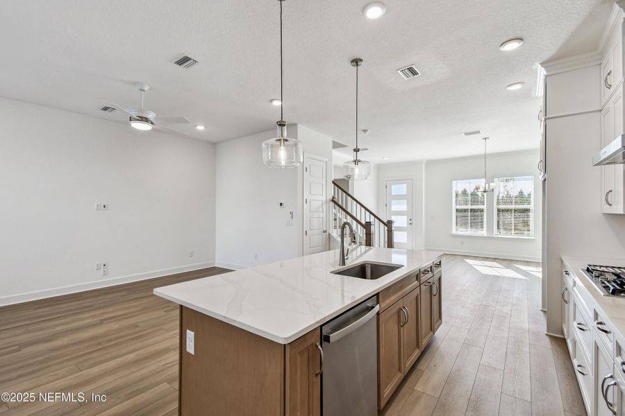 Furnished interior view inside a new home in Seven Pines 24' Rear Entry Townhomes, Jacksonville (Image 9).