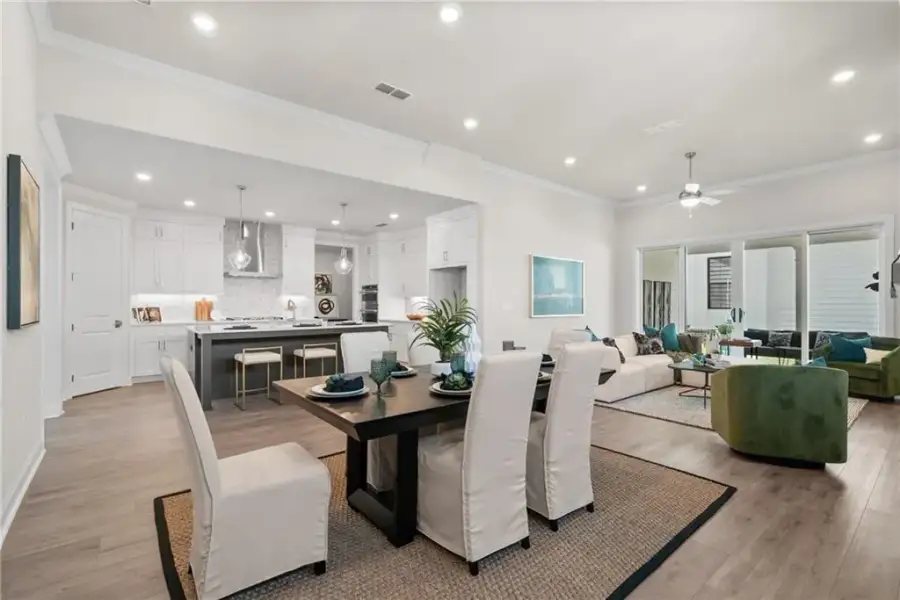 Furnished interior view inside a new home in Promenade at Sawnee Village, Cumming (Image 28).