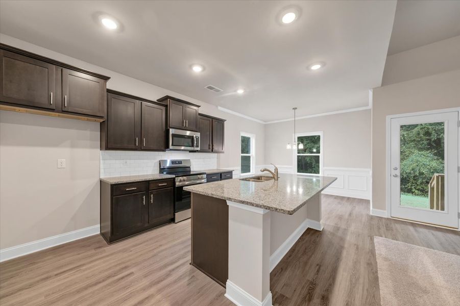 Furnished interior view inside a new home in Scarlett Place, Bowdon (Image 6).