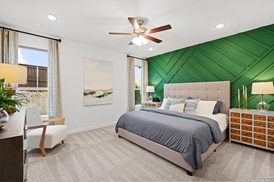 Furnished interior view inside a new home in Saddle Creek Ranch, Cibolo (Image 13). Furnished interior view inside a new home in Saddle Creek Ranch, Cibolo (Image 13).