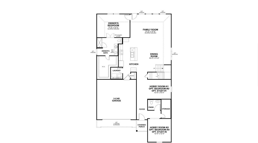 2D floor plan layout for the Livingston by M/I Homes in Carillon, Manor, TX (Image 3). 2D floor plan layout for the Livingston by M/I Homes in Carillon, Manor, TX (Image 3).