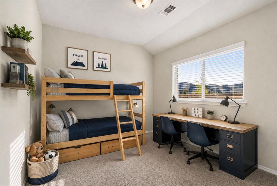 Furnished interior view inside a new home in Pomona, Manvel (Image 17).