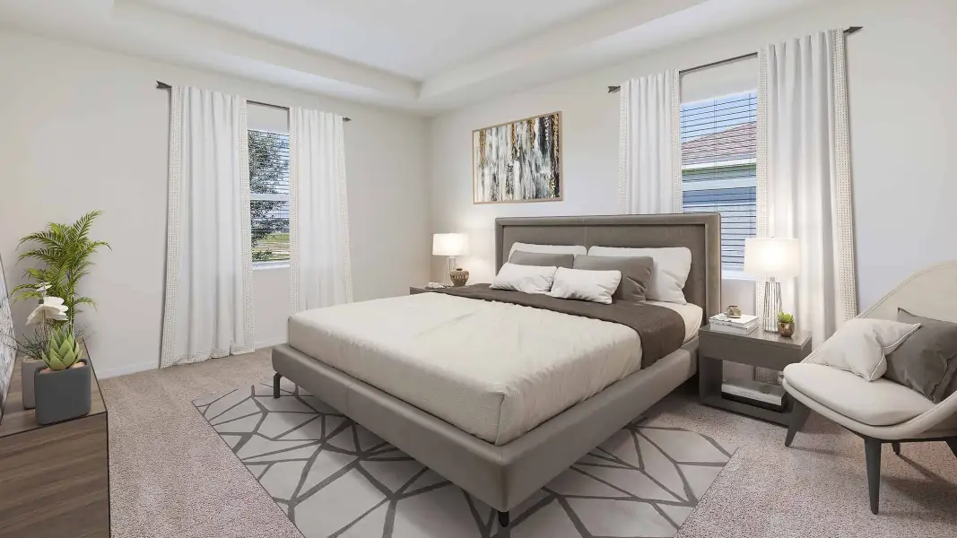 Furnished interior view inside a new home in Farm at Varrea, Plant City (Image 8).