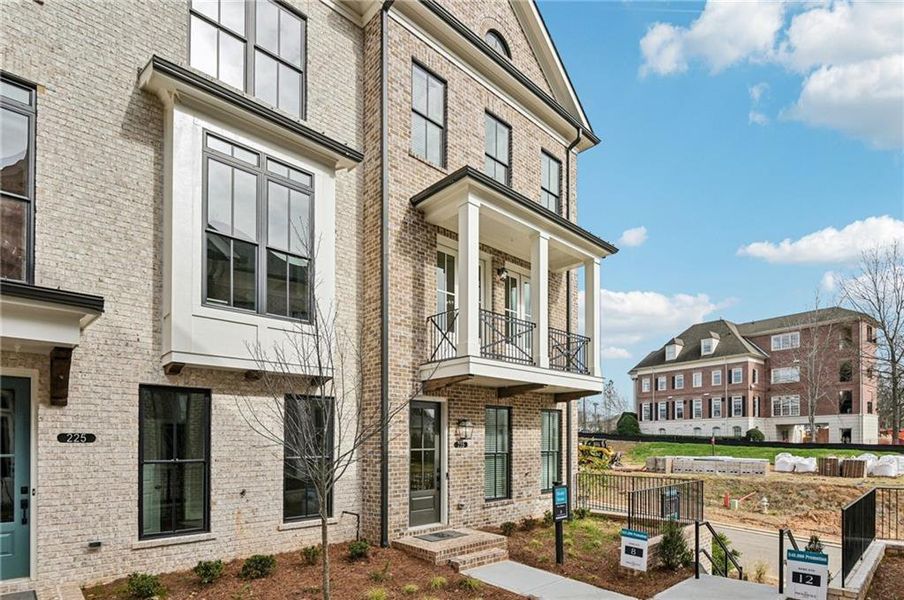 Exterior details and patio area of a home in Byers Park, Alpharetta (Image 28).