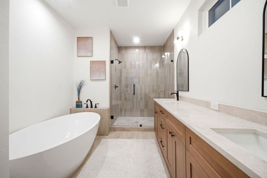 Furnished interior view inside a new home in , Houston (Image 45).