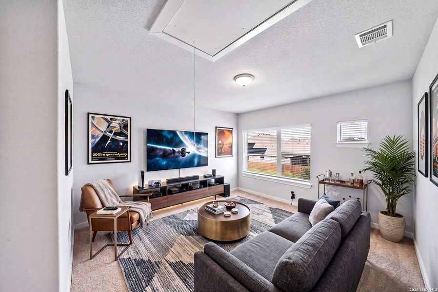 Furnished interior view inside a new home in Davis Ranch 60', San Antonio (Image 17).