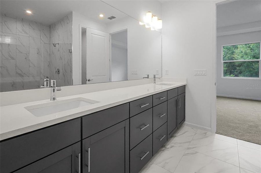 Furnished interior view inside a new home in Cresswind at Hammock Oaks, Lady Lake (Image 8).