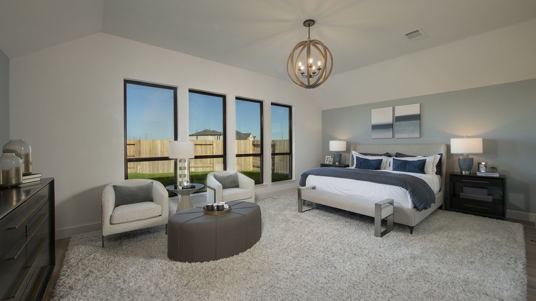 Furnished interior view inside a new home in Midline, Houston (Image 13).