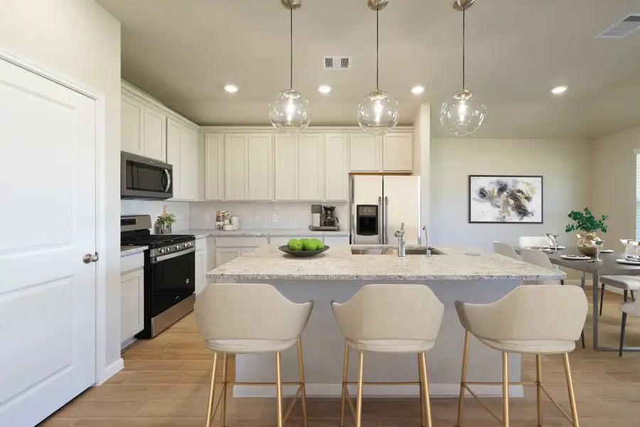Representative furnished interior of a home built from the Allegheny by Beazer Homes in Sorella, Tomball (Image 4).