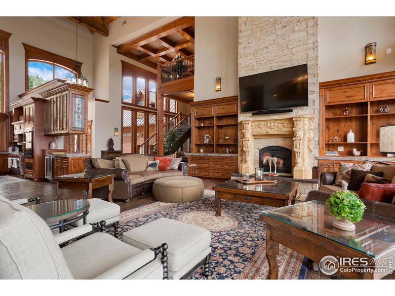 Furnished interior view inside a new home in , Estes Park (Image 9).