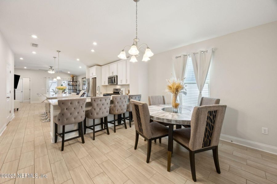 Furnished interior view inside a new home in , Jacksonville (Image 3). Furnished interior view inside a new home in , Jacksonville (Image 3).
