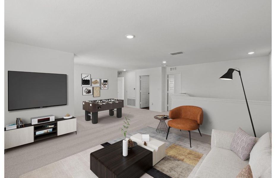 Representative furnished interior of a home built from the Sandalwood by Centex in Dove Song, Marion (Image 5).