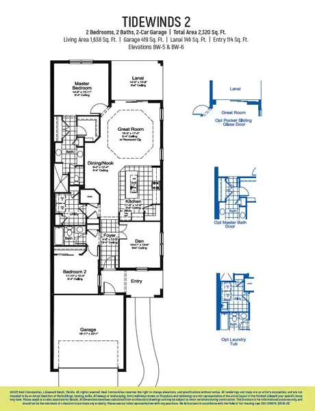 2D floor plan layout of this home in Grand Palm, Venice, FL (Image 4).