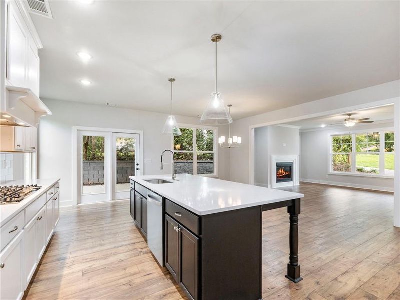 Furnished interior view inside a new home in , Buford (Image 16). Furnished interior view inside a new home in , Buford (Image 16).