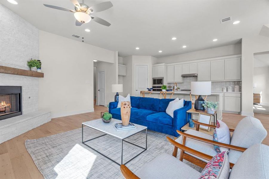Furnished interior view inside a new home in The Parks at Panchasarp Farms - Phase 2, Burleson (Image 13). Furnished interior view inside a new home in The Parks at Panchasarp Farms - Phase 2, Burleson (Image 13).