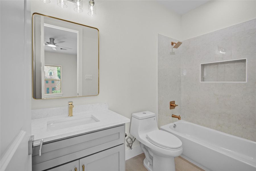 Furnished interior view inside a new home in , Spring (Image 18).