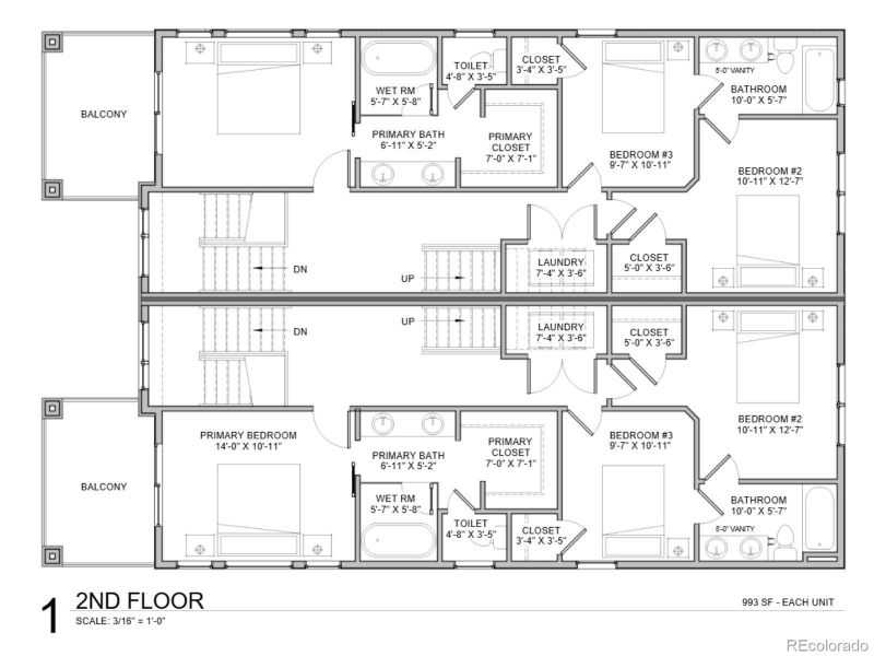 2D floor plan layout of this home in , Denver, CO (Image 7).