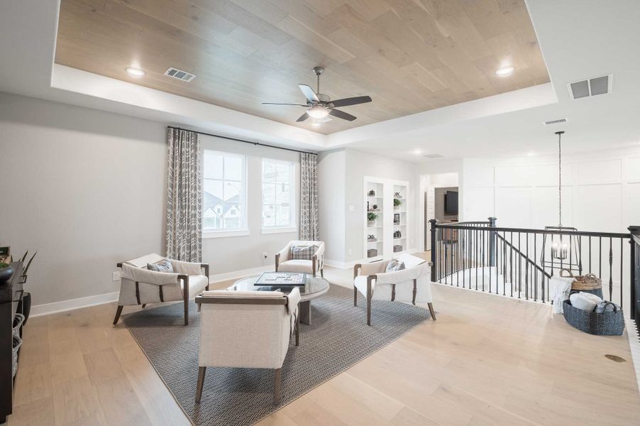Representative furnished interior of a home built from the Milan by Tri Pointe Homes in Dunham Pointe, Cypress (Image 94).