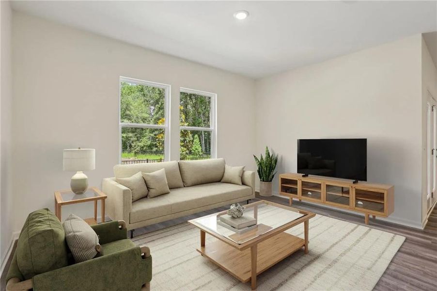 Furnished interior view inside a new home in Kendall Grove, McDonough (Image 10). Furnished interior view inside a new home in Kendall Grove, McDonough (Image 10).