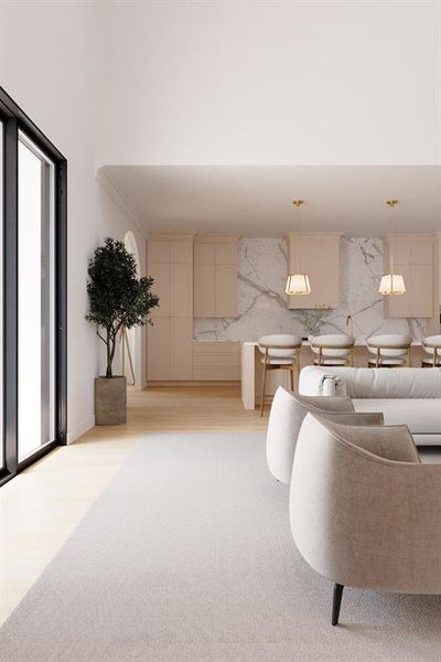 Furnished interior view inside a new home in , Dallas (Image 6). Furnished interior view inside a new home in , Dallas (Image 6).