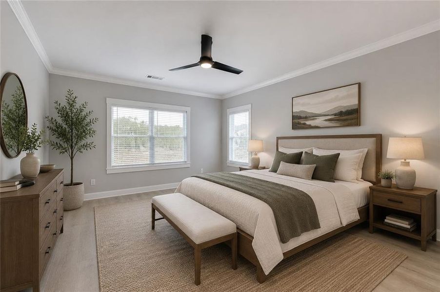 Furnished interior view inside a new home in , Greensboro (Image 19). Furnished interior view inside a new home in , Greensboro (Image 19).