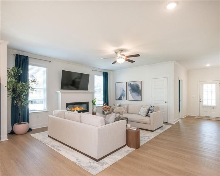 Furnished interior view inside a new home in Cooper's Walk, Loganville (Image 39).