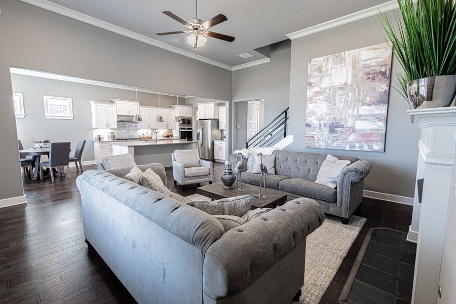Representative furnished interior of a home built from the Worthington by Grant & Co in White Oak, Arlington (Image 35).
