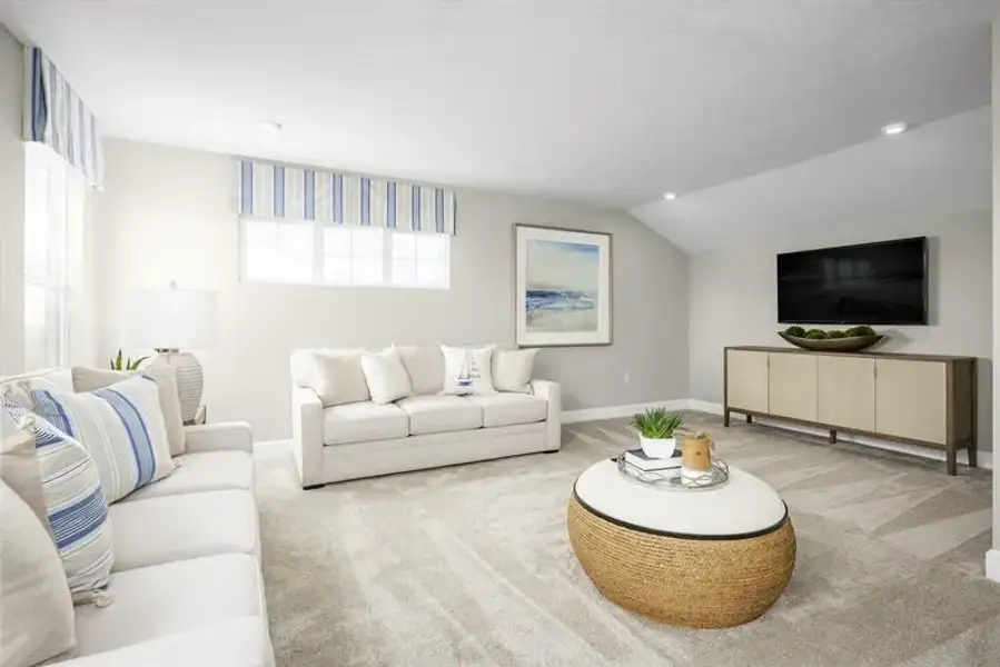 Representative furnished interior of a home built from the Panama by Ryan Homes in Seminole Palms, Palm Coast (Image 5).