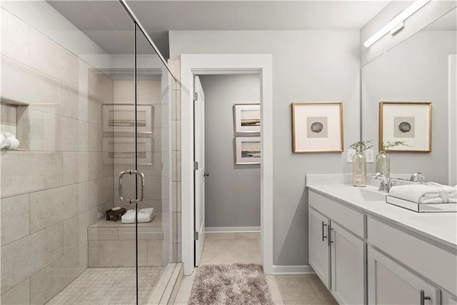 Furnished interior view inside a new home in One Riverside West, Atlanta (Image 35).