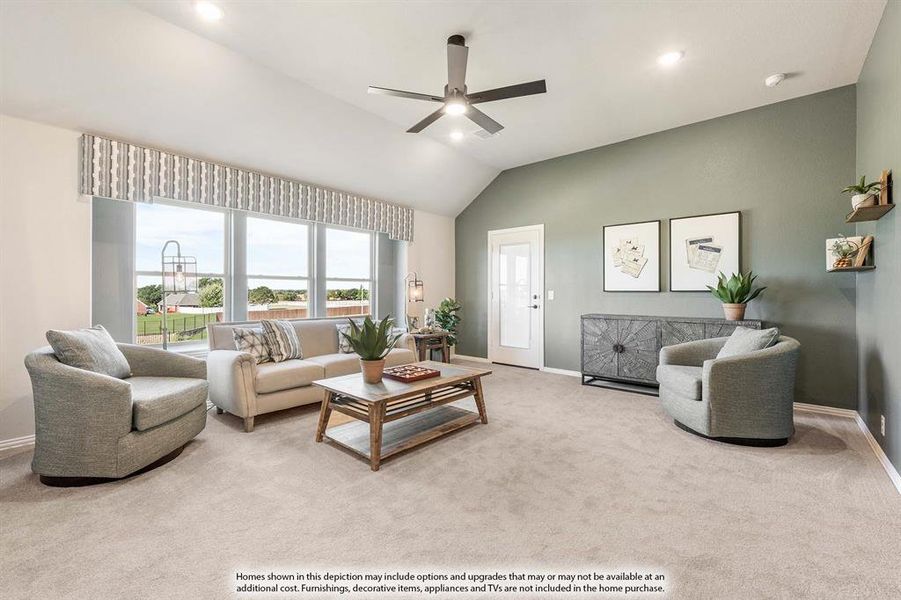 Furnished interior view inside a new home in Hayes Crossing, Midlothian (Image 29).