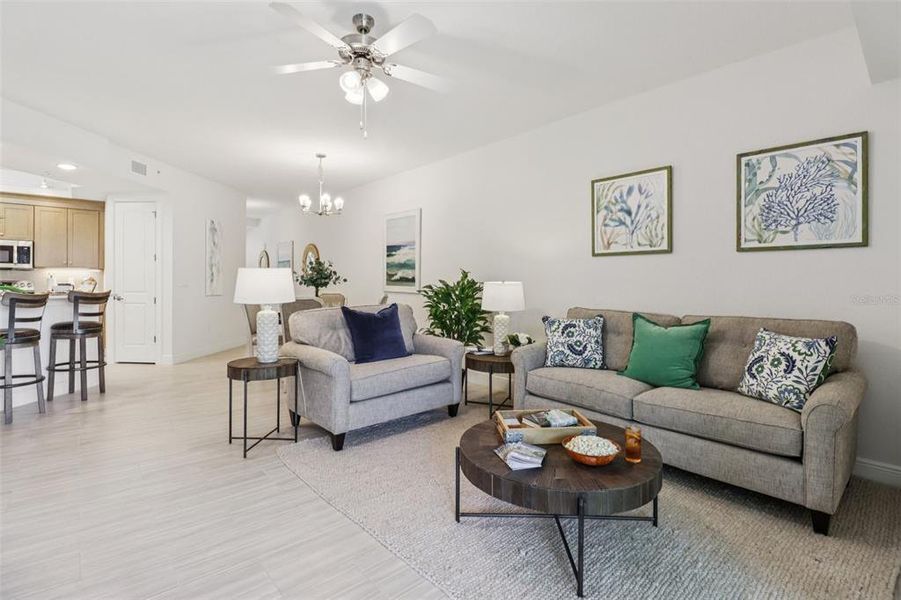 Furnished interior view inside a new home in , New Smyrna Beach (Image 17). Furnished interior view inside a new home in , New Smyrna Beach (Image 17).
